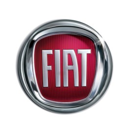 Emb. Fiat nowe logo CZERWONY 121 mm