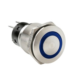 Przełącznik przyciskowy z podświetleniem LED 12/24 V niebieski