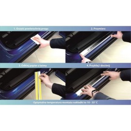 Nakładki listwy progowe Hyundai ACCENT III 3D 2006-2011