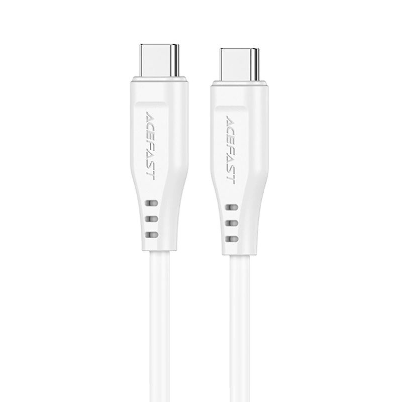 Kabel do ładowania Acefast USB Typ C - USB Typ C 1,2m, 60W (20V/3A) biały (C3-03 white)
