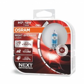 Żarówki OSRAM Night Breaker Laser +150% H7 DuoBox