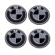 Emblemat średni BMW na kołpak CZARNY