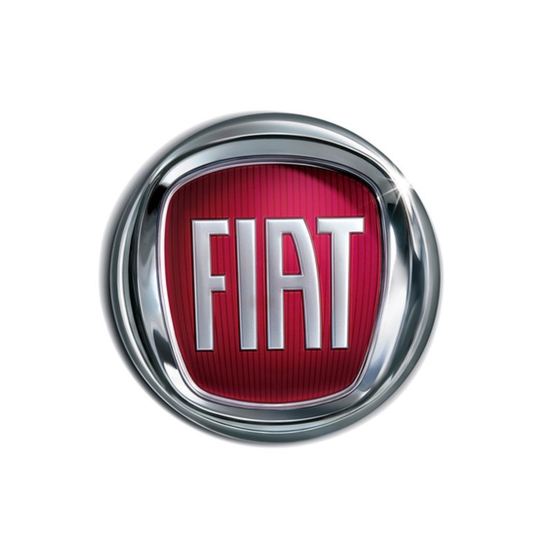 Emb. Fiat nowe logo CZERWONY 85 mm