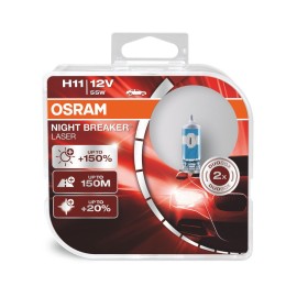H11 OSRAM NIGHT BREAKER LASER NEXT GEN +150%  DUO