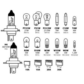 Zestaw żarówek H4 12V duży LAMPA zestaw awaryjny